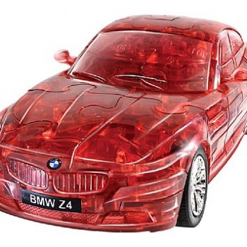 3Д Пазл БМВ Зет 4, красный, прозрачный / 3D Puzzle BMW Z4 red, clear